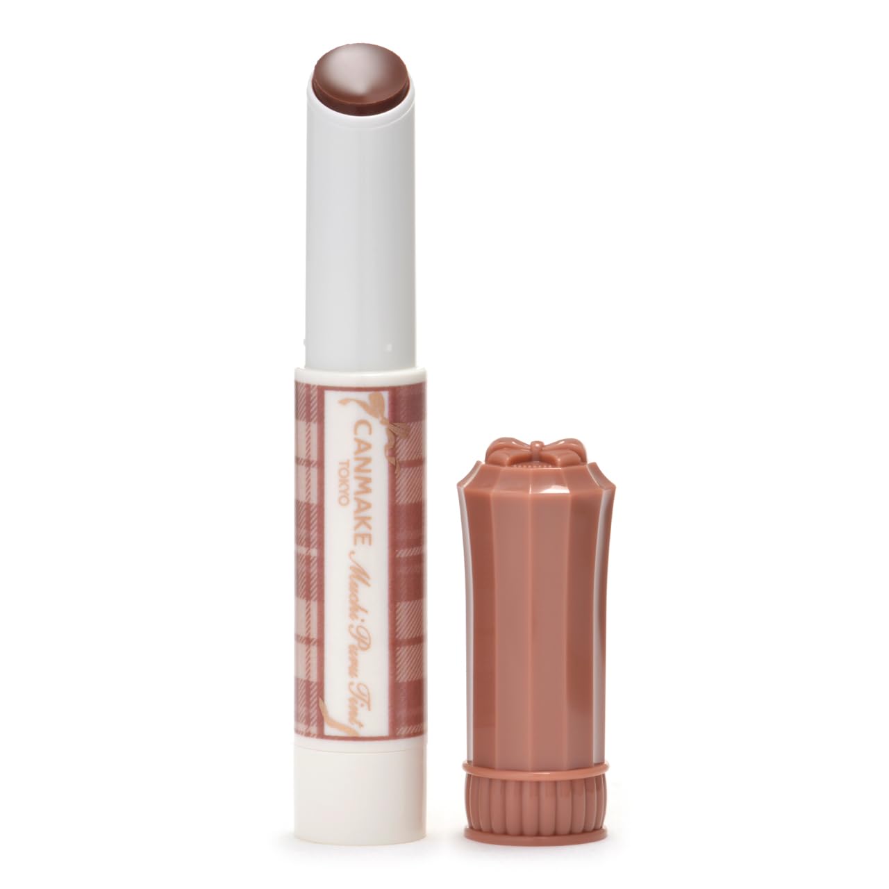 CANMAKE Muchi Puru Tint, 0.1 oz (2.5 g), Volume, Glossy Tint, Refreshing Feel (04 chocolate milk)