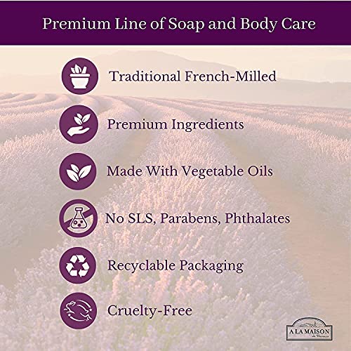 A LA MAISON Moisturizing Cream, Honeysuckle - Uses: Hand, Argan Oil, Pure Shea Butter, Essential Oils, Plant Based, Cruelty-Free, SLS and Paraben Free (1.7 Oz, 1 Pack)