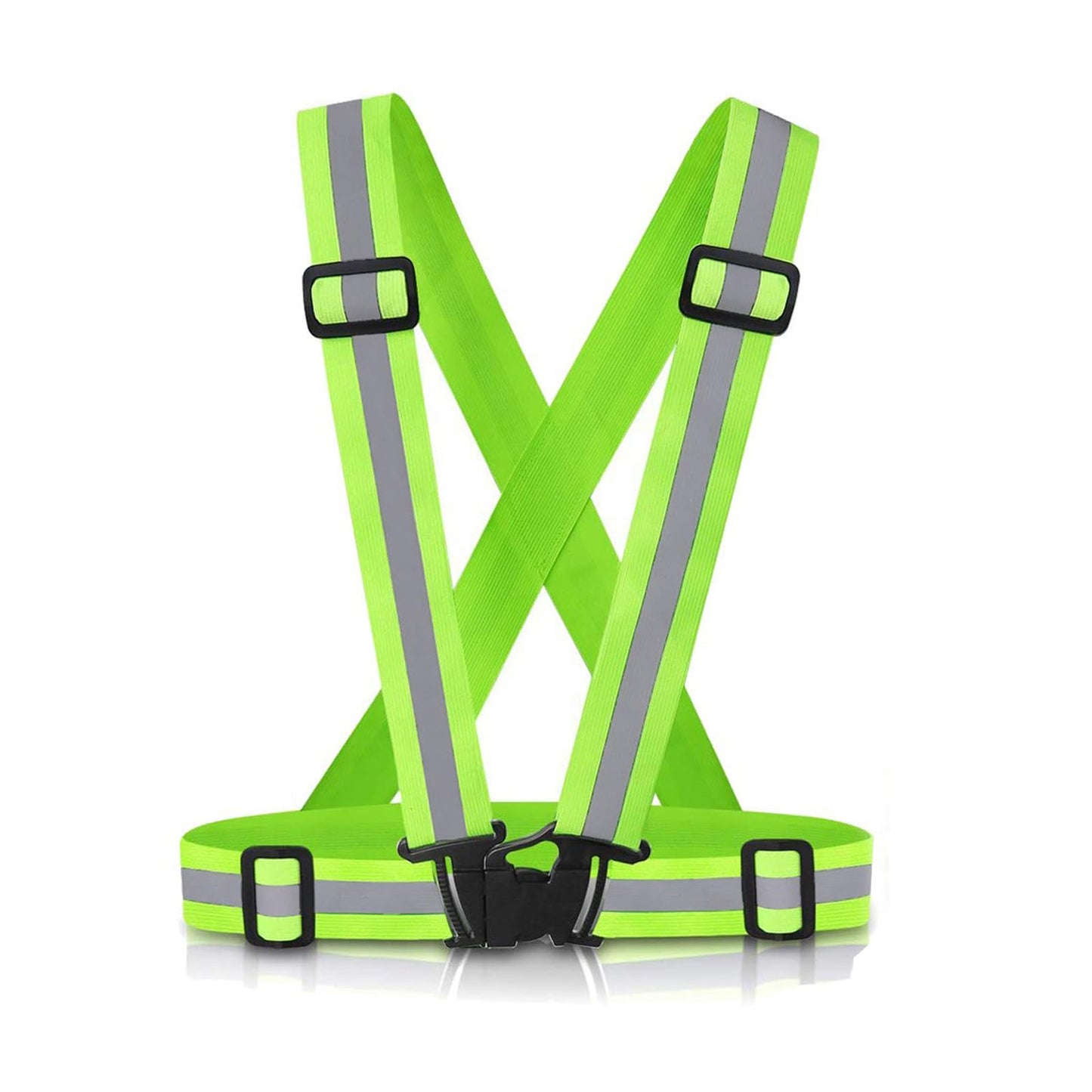 SAWNZC Reflective Vest Gear, High Visibility Adjustable Running Vest for Night Cycling, Jogging,Dog Walking