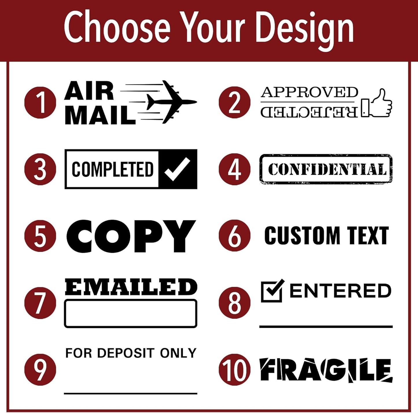 Not My Job Office Stamp | 4 Different Sizes | 20 Designs | Multiple Color Options | Perfect for Quick Validation of Office Documents (Not My Job, Large)