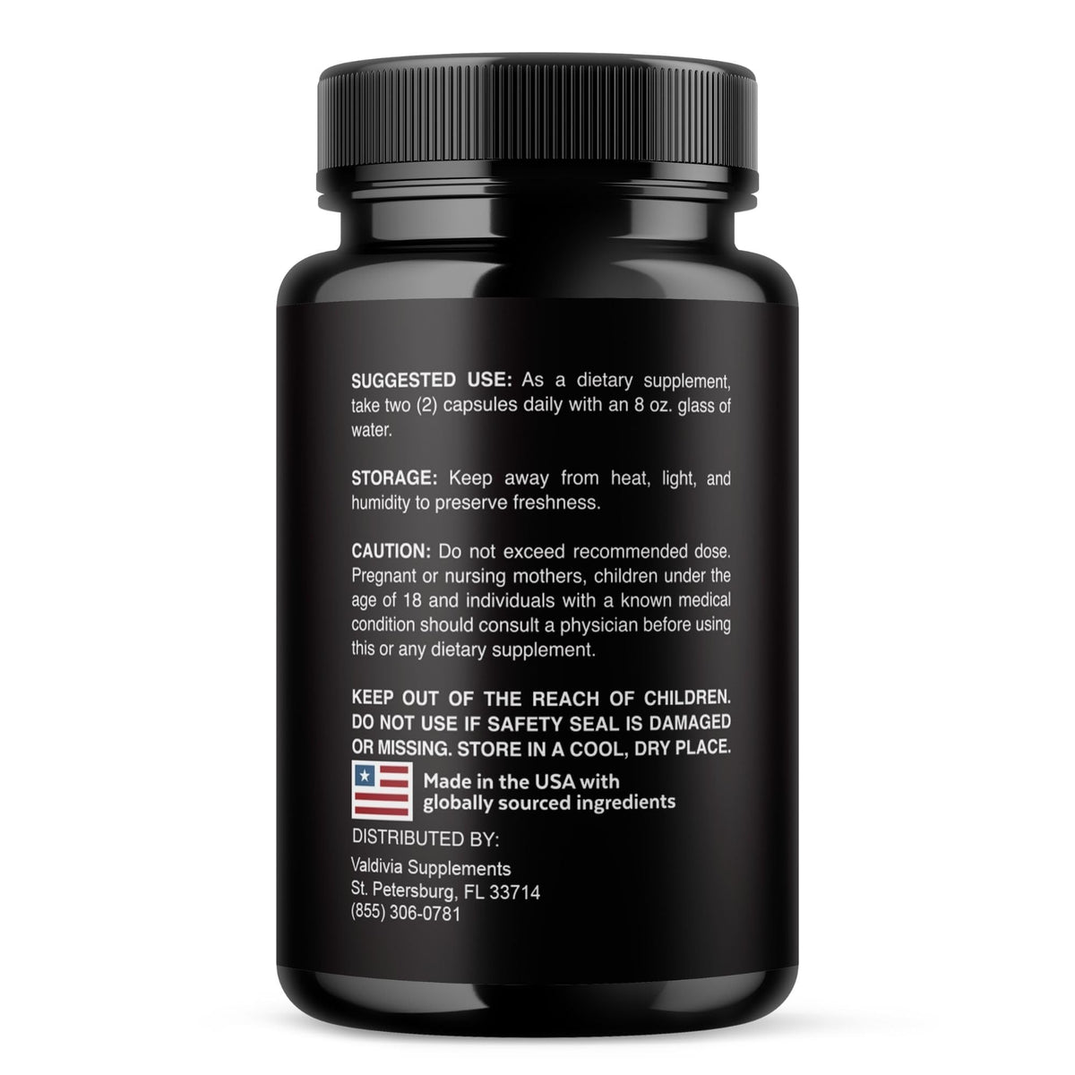 Valdivia SteelPower Capsules - Official Steel Power Supplement, Premium Formula, Natural Vitamins for Health & Wellness - 60 Capsules for 1 Month
