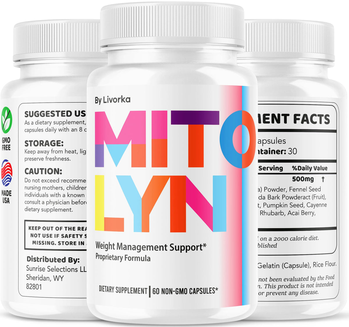 Mitolyn Pills - Official Mitolyn Weight Pills Advanced Supplement Support - Maximum Strength, Natural Mito Lyn Vitamins for Overall Health & Wellness Reviews, 60 Capsules for 1 Month