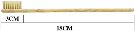 Boar Bristles Natural Bamboo Toothbrush Eco-Friendly Biodegradable Zero Waste Pack of 12