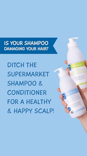 MooGoo Natural Milk Shampoo & Cream Conditioner Pack - For Itchy, Dry, Eczema, Psoriasis & Dandruff Prone Scalps – SLS, Silicone, Sulfate & Paraben Free - Natural & Gentle Formula – 2x 16.9 fl. oz.