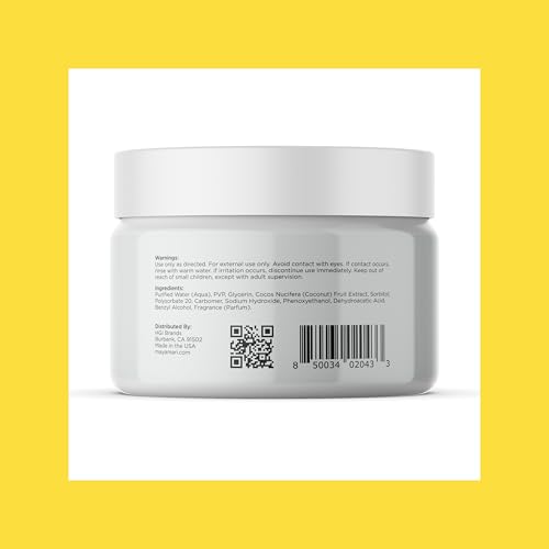 Kids Hair Styling Gel with Coconut Fruit Extract | Safe & Gentle Baby Hair Gel for Toddlers | Sulfate-Free Hair Gel for Boys & Girls, 12 oz