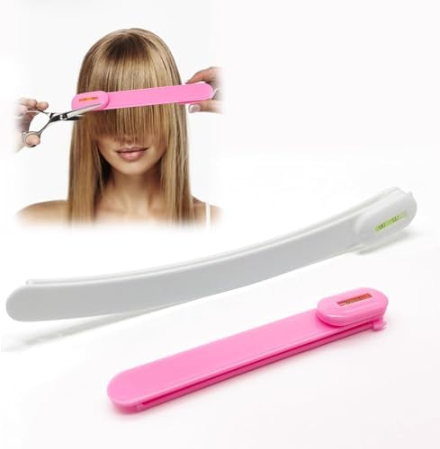 Professional Hair Cutting Kit for Women Gifts, Easy-to-Use Split Ends Hair Trimmer, DIY Home Hair Cutting Tools for Bangs, Layers, Bobs, Practical Hair Cutting Clip, Pink