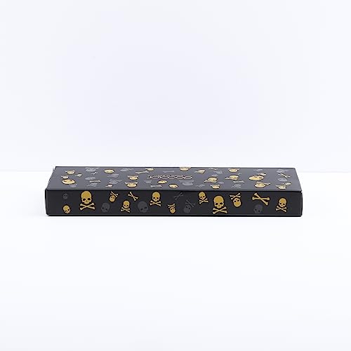 Docolor Eye Makeup Brushes 10Pcs Skull Printed Eyeshadow Makeup Brush Set Blending Concealer Eyebrow Eye Liners Premium Synthetic Eyeshadow Crease Brow Brush