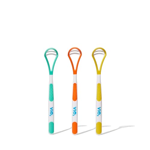 Tongue Scraper - Pack of 3 REUSABLE - BPA Free, PFAS Free, Latex Free, KID FRIENDLY