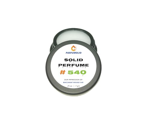 Solid Perfume #540 Inspired by Baccarat 540 Replica Fragrance Unisex Portable Non-Spill Fragrance Concentrated Long Lasting Dupe 7gm / 0.25 oz