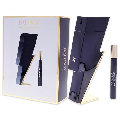 Bad Boy by Carolina Herrera for Men - 2 Pc Gift Set 3.4oz EDT Spray, 0.34oz EDT Spray