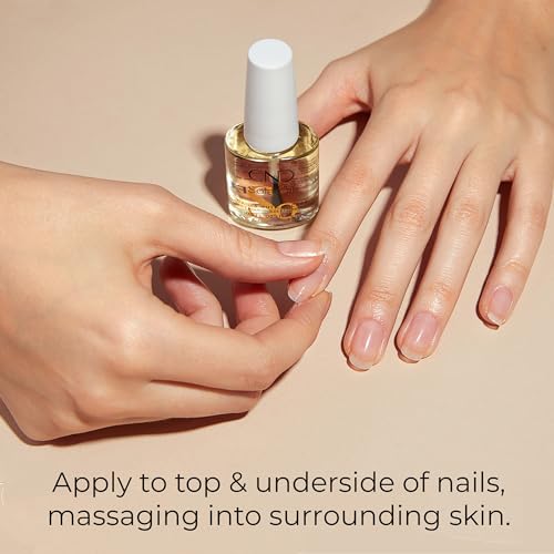 CND Cuticle Couple, SolarOil + Cuticle Eraser, Natural Blend Oils, Moisturizes and Conditions Skin, Gentle Exfoliator, 0.5 fl oz.