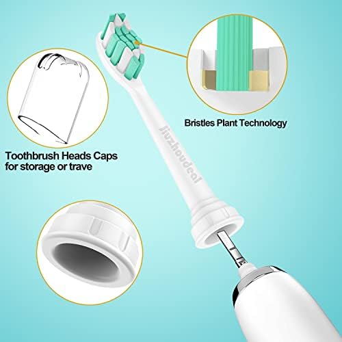 Replacement Toothbrush Heads Compatible with Philips Sonicare: Electric Brush Heads for Sonicare C2 Plaque Control Protective Clean 4100 5100 6100 Toothbrush, 10-Pack