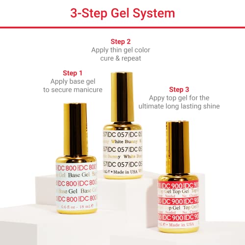DND DC Gel Polish Set, Purple Collection, UV/LED GelPolish and Air Dry Nail Lacquer, Matching Chip-Free Polish Duo, 0.5 Fl Oz Each