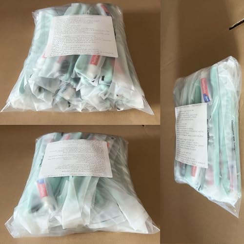 Disposable Toothbrushes with Toothpaste,30 Pack Green Individually Wrapped Disposable Travel Toothbrushes Kit in Bulk for Homeless,Nursing Home,Hotel,Charity