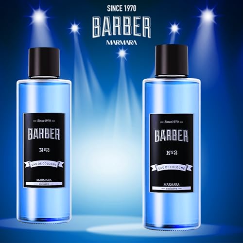 Marmara Barber Cologne - Best Choice of Barbers and Traditional Shaving Fans No:2 Series (500ml x 2 Bottles)