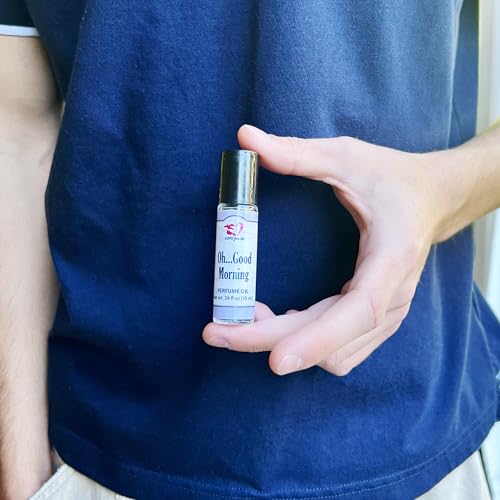 Oh...Good Morning Perfume Oil | .03 oz/10 ml Roll On Bottle with Organic Jojoba Oil | Made in Santa Barbara California (Oh...Good Morning)