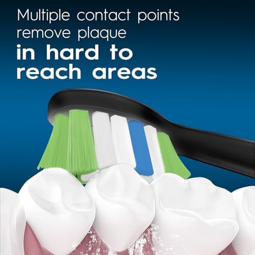 Replacement Brush Heads Compatible with Philips Sonicare ProtectiveClean 6100, 5100, 4100 Electric Toothbrush, W Toothbrush Head for Sonicare 6062/95, Black, 12 Count