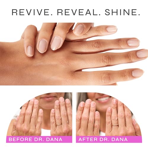 Dr. Dana Nail Repair Kit for Damaged Nails – Strengthening & Exfoliating Treatment with Glycolic Acid, Nail Primer, Hydrator & Priming Wand for Shiny, Healthy Nails, Halal Certified Nail Care Kit