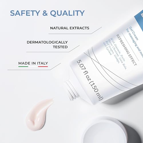 Dulàc - Diosmin Legs 5.07 Fl Oz - Varicose Veins Treatment for Legs, Gel Cream for Circulation and Spider Veins, Cooling Effect Diosmin and Horse Chestnut Cream for Leg Swelling Relief