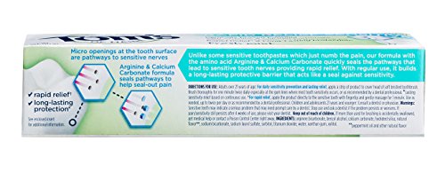 Tom's of Maine Natural Rapid Relief Sensitive Toothpaste, Fresh Mint, 4 Ounce, 2-Pack