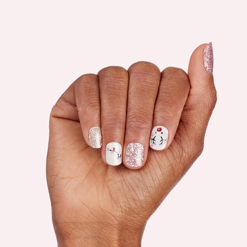 Dashing Diva Gloss - UV Free, Chip Resistant Gel Nail Strips | Contains 32 Wraps, 1 Prep Pad, 1 Nail File