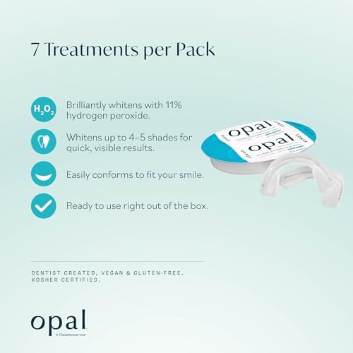 Opalescence Opal Go - Prefilled Teeth Whitening Trays - Classic - (7 Treatments) - Hydrogen Peroxide - Cool Mint - Made by Ultradent. Op-Tr-Clas-5527-1