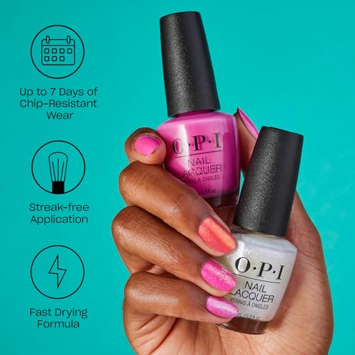 OPI Nail Lacquer Nail Polish | Opaque Light Blue Crème Chip Resistant Nail Polish | Vegan, Fast Drying, Streak Free