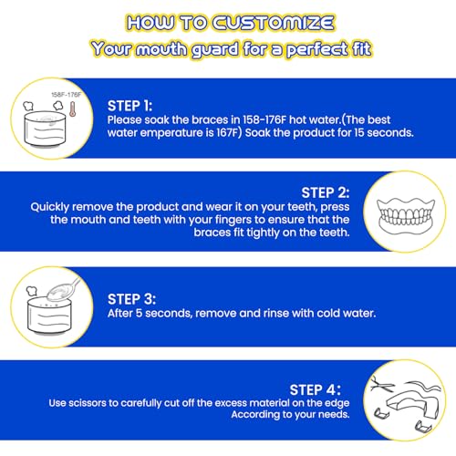 Mouth Guard for Clenching Teeth at Night, Dental Night Guards for Sleep, Night Guards for Teeth Grinding, Nighttime Protection for Women & Men Heartstopper. Dois garotos um encontro - vol. 1HX