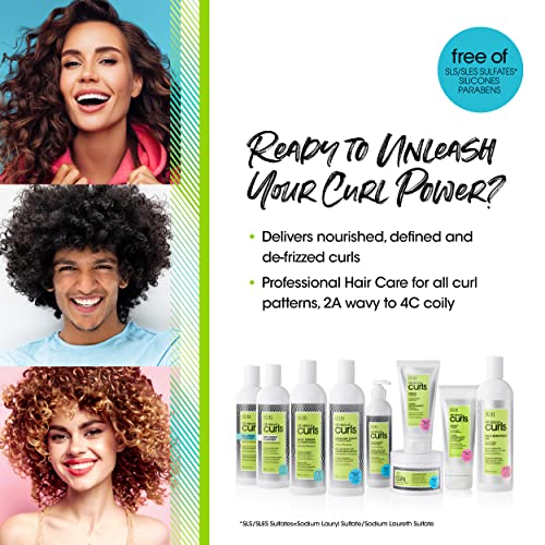 ALL ABOUT CURLS No-Lather Cleanser Shampoo | For Curly Hair | Essential Moisture | Gentle Cleansing | Suds-Free | Vegan & Cruelty Free | Sulfate & Paraben Free