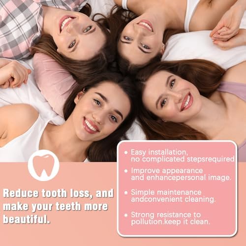 Tooth Repair Kit, Dentures for Women and Men, Silicone Dentures Upper and Lower, Fix Your Smile at Home Within Minutes, Natural Shade False Teeth & Veneers