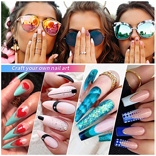 100% Kolinsky Acrylic Nail Brush,3D Pure Handmade Round Shape Size 12 Nail Brushes for Acrylic Application, Professional Nail Art Brush Manicure for Professional Manicure DIY Home Salon(#12)