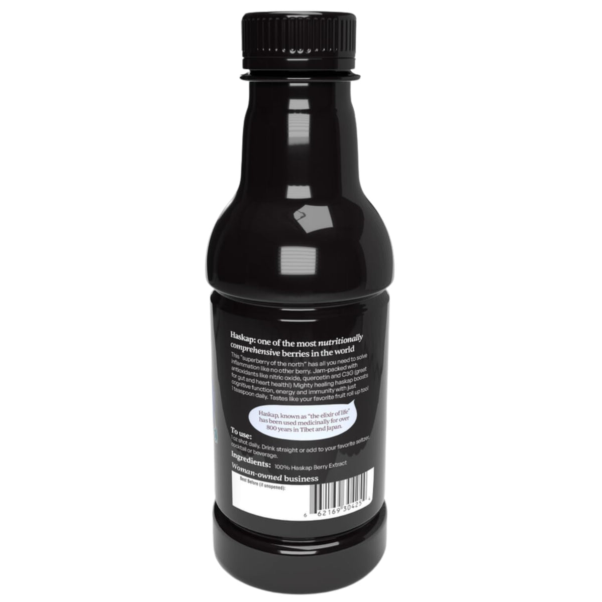 Got Inflammation? Get Haskap | 100% Pressed Haskap Berry Juice | Naturally Delicious | Nothing Added | Rich in Anthocyanins (red-purple color), Polyphenols & Bioflavonoids | Just 1–2 TBSP Daily | 17 fl oz Bottle | Refrigerate After Opening | The Inflammat