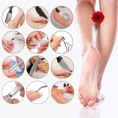 Electric Callus Remover for Feet (with Dander Vacuum), Portable Pedicure Kit Foot File Callus Remover, Rechargeable Waterproof Foot File for Foot Care Deadskin Remover with 9Head&LCD Display
