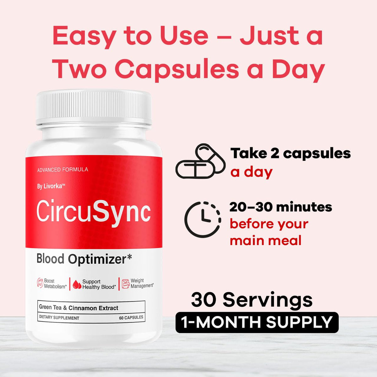 Circusync Circulation & Blood Health Support Capsules – 60 Capsules
