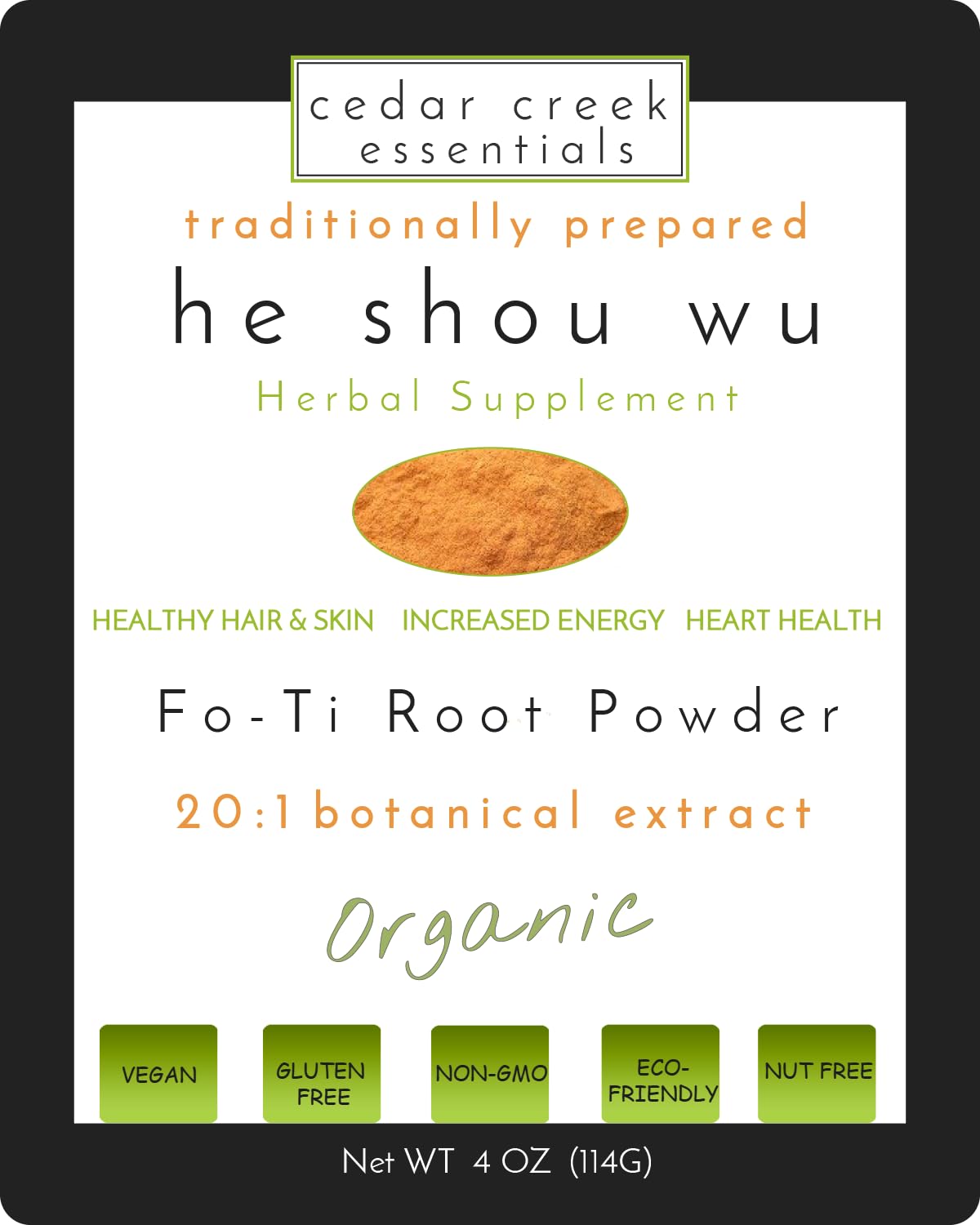 Fo-ti Root Extract Organic He Shou Wu 20:1 Cured Powder Concentrate