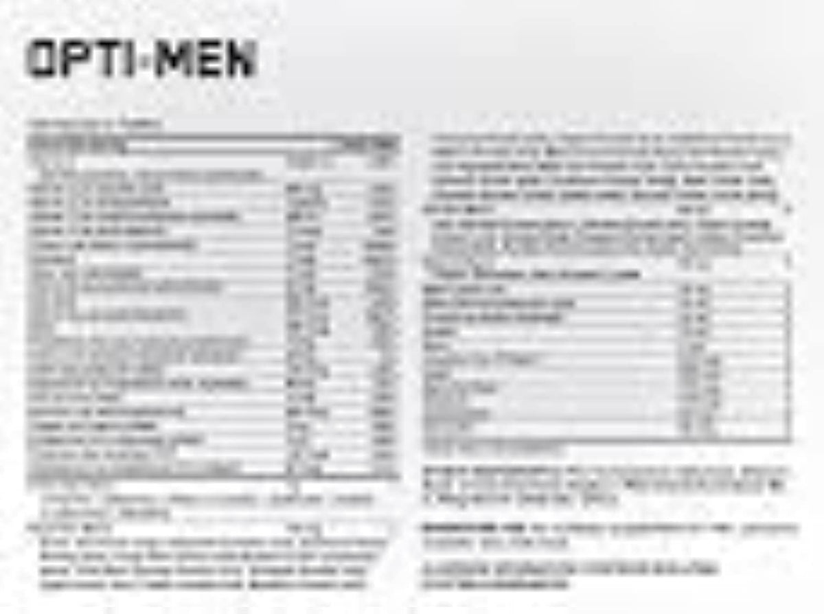 Optimum Nutrition Opti-Men Supplement, 150 Count