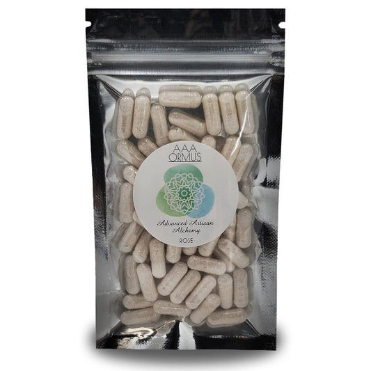 AAA Ormus - Rose Capsules - 60 Count - Premium Ocean Mineral Blend - Vegan Formula