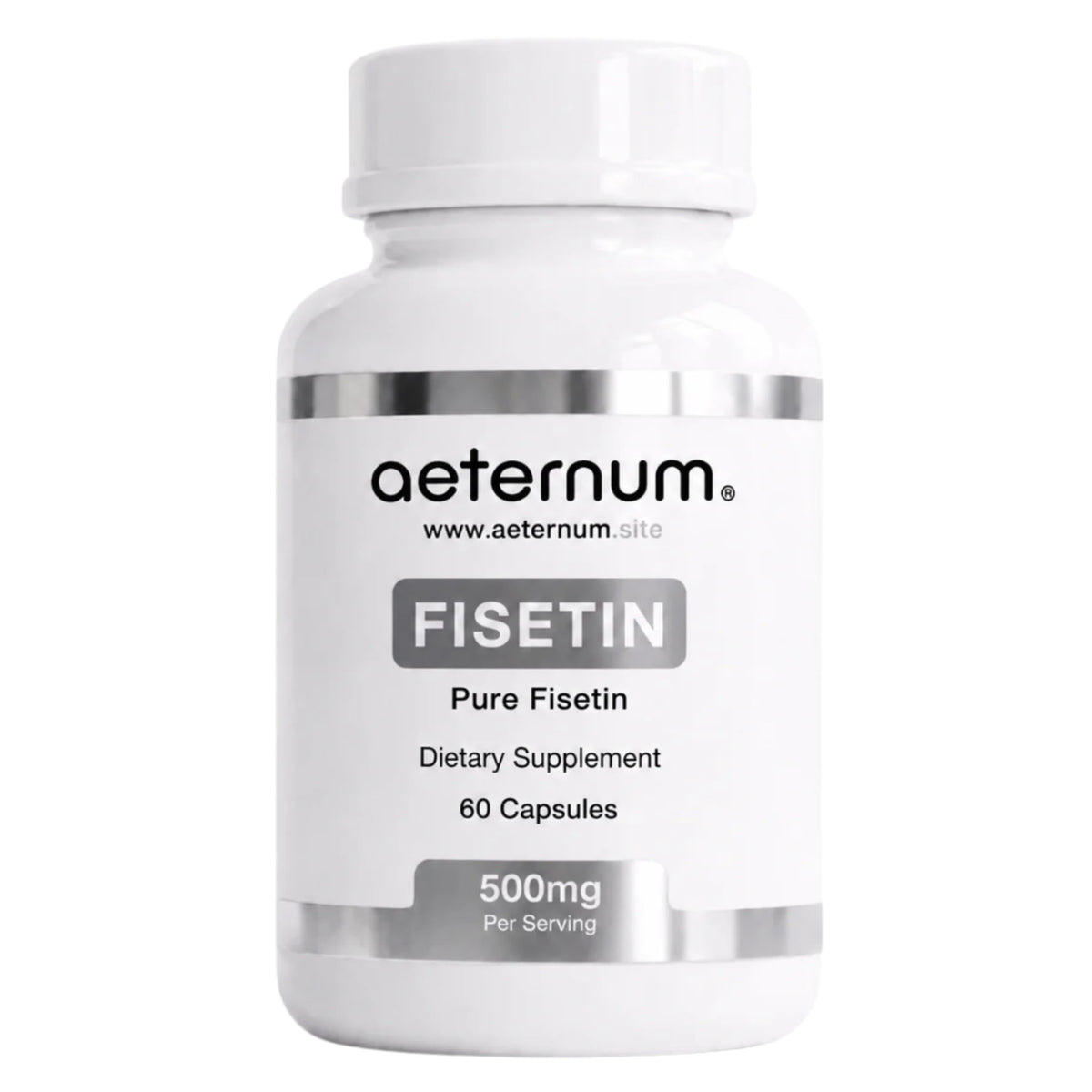 aeternum Premium Quality Fisetin 500mg 60 Capsules