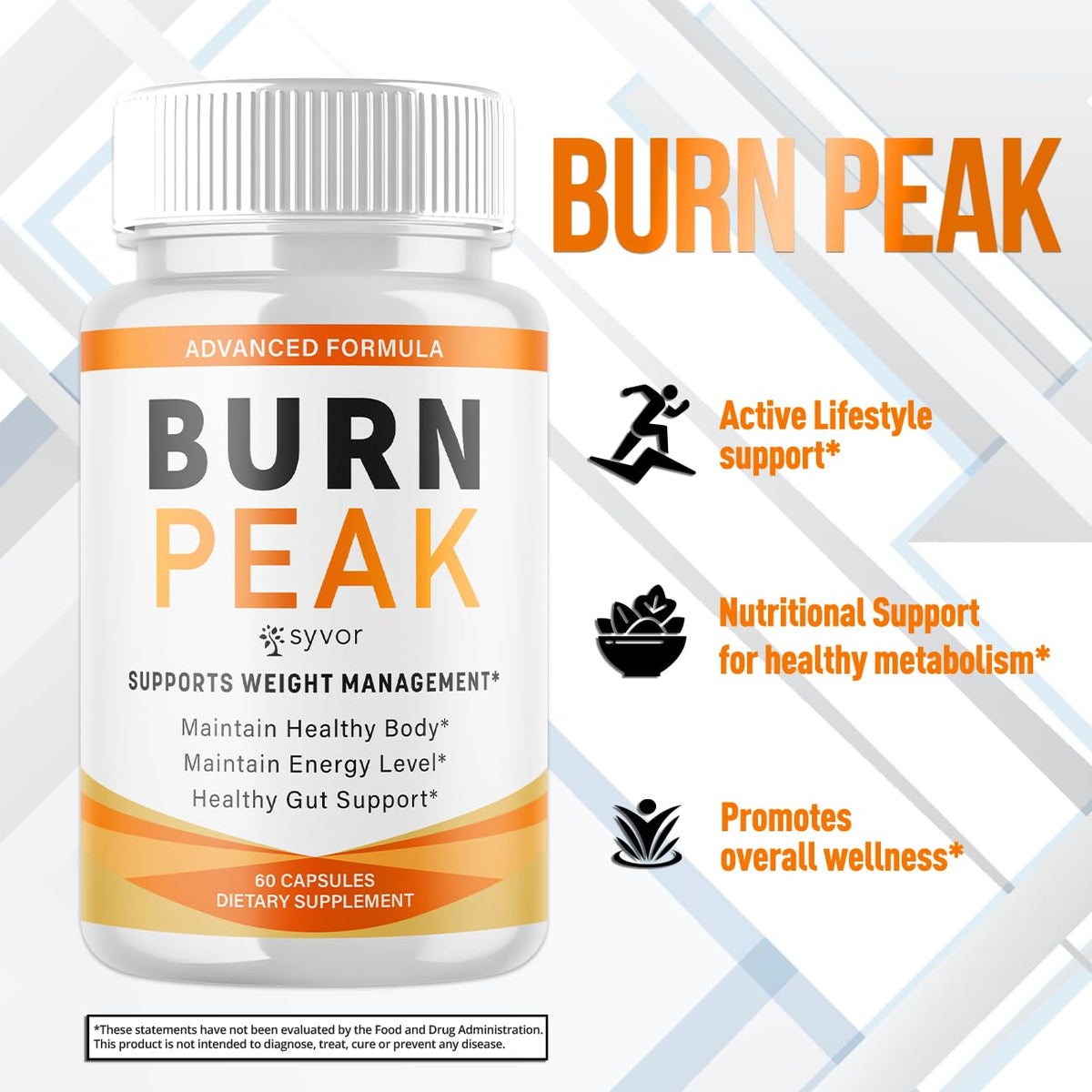 (2 Pack) Burn Peak Capsules, Official Burnpeak Pink Salt Pills with All Natural Ingredients, Advanced BurnPeak Health Supplement with Premium Vitamins for Active Lifestyle Support (120 Capsules)
