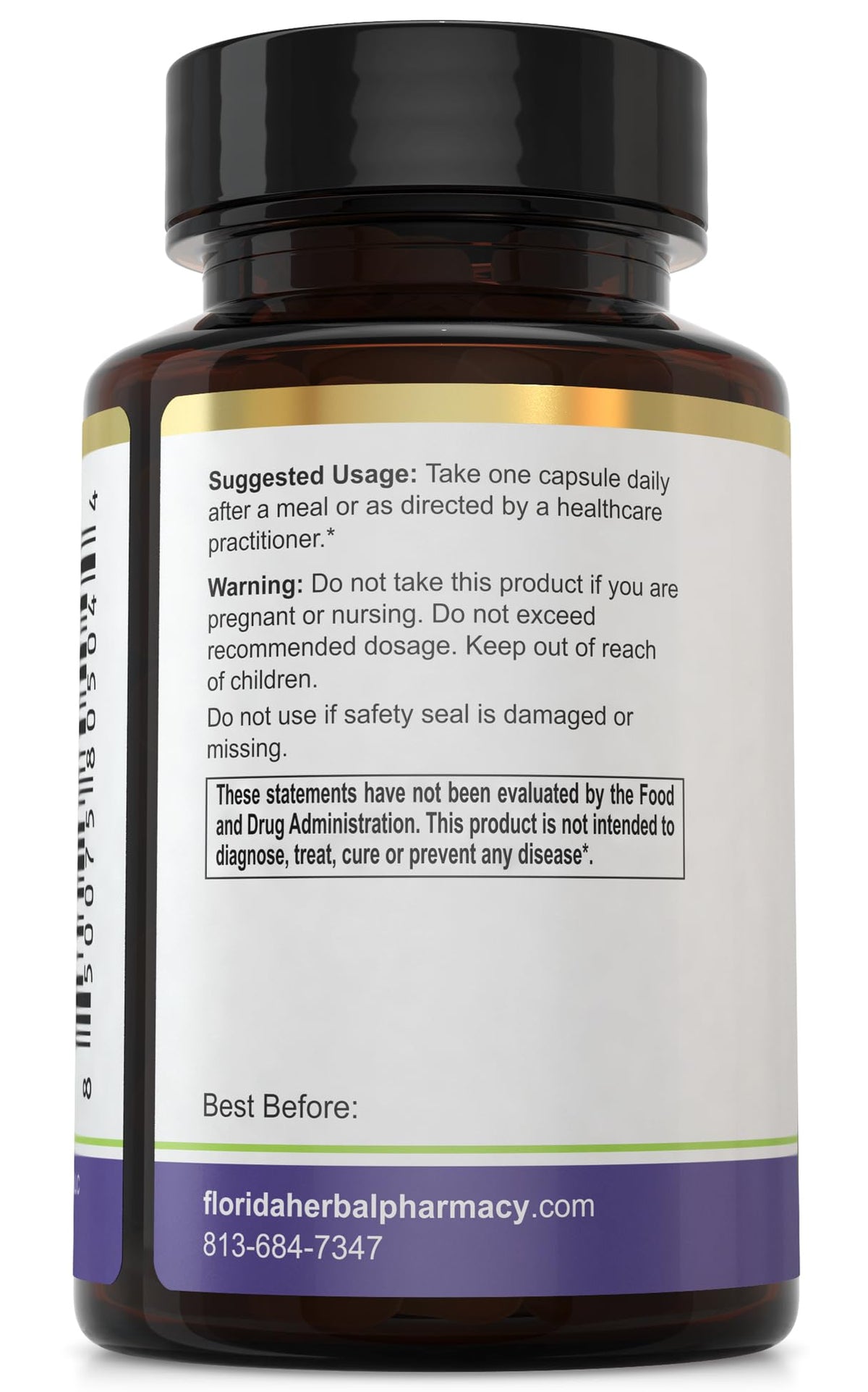 Florida Herbal Pharmacy, Chrysin 5, 7 - Dihydroxyflavone Supplement Capsules (120 Capsules), 4 Months Supply