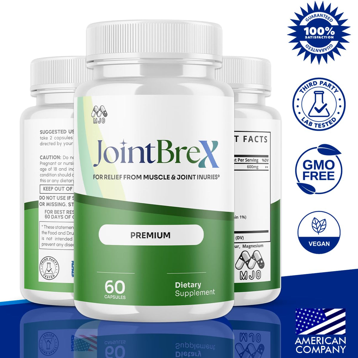 (2 Pack) JointBrex Capsules, Official Joint Brex Pills with All Natural Ingredients, Advanced Overall Health and Wellness Vitamin Supplement Formula with Maximum Strength Multivitamins (120 Capsules)