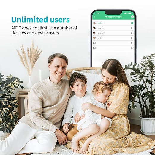 Smart Scale for Body Weight, Digital Bathroom Scale LED Display, BMI, Body Fat, Muscle Mass 18 Body Composition Monitor Health Analyzer Sync Fitness Apps (Gray)