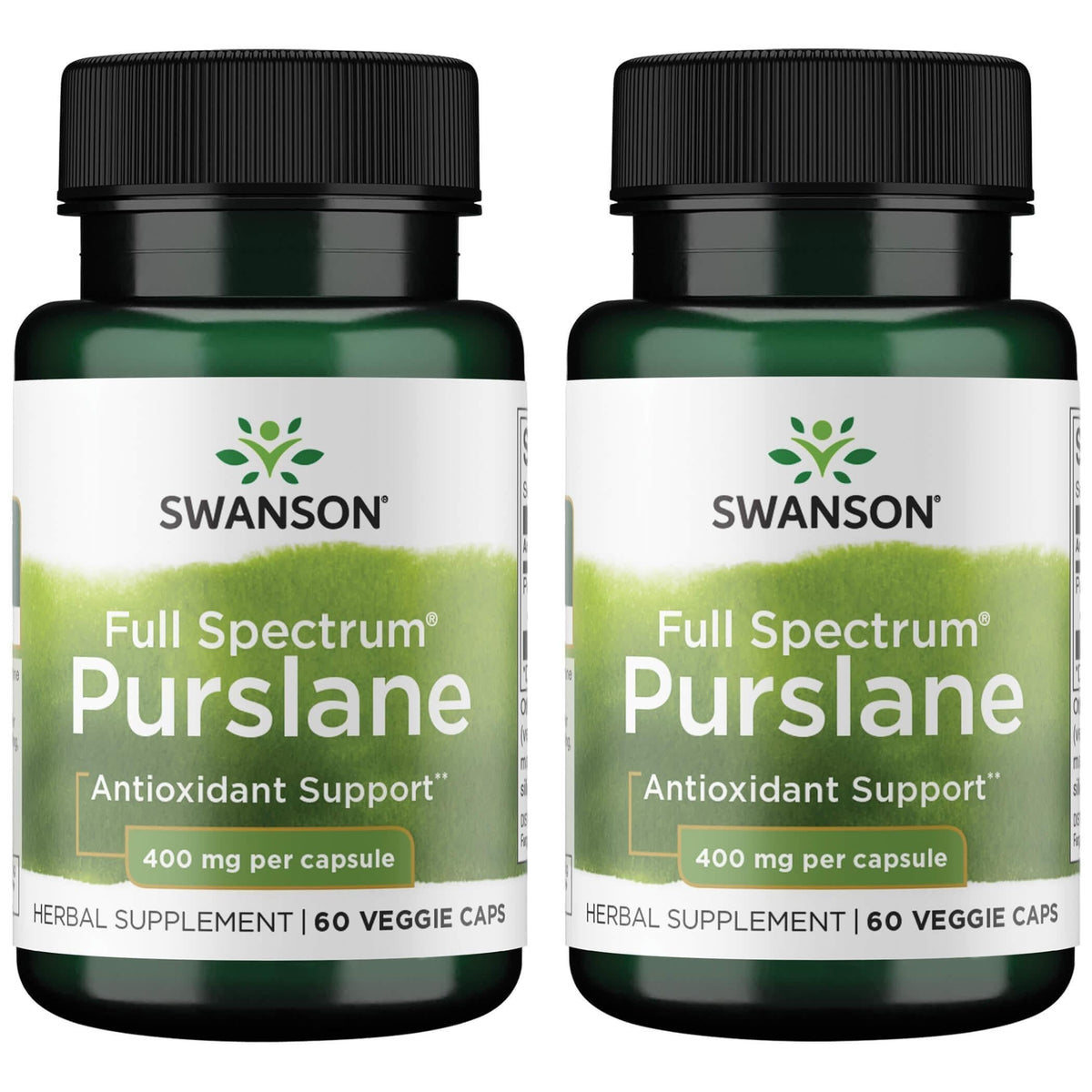 Swanson Full Spectrum Purslane 400 Milligrams 60 Veg Capsules (2 Pack)