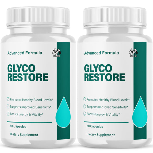 (2 Pack) Glyco Restore Capsules, Official GlycoRestore Pills with All Natural Ingredients, Advanced Overall Health and Wellness Vitamin Support Supplement with Max Multivitamins Support (120 Capsules)