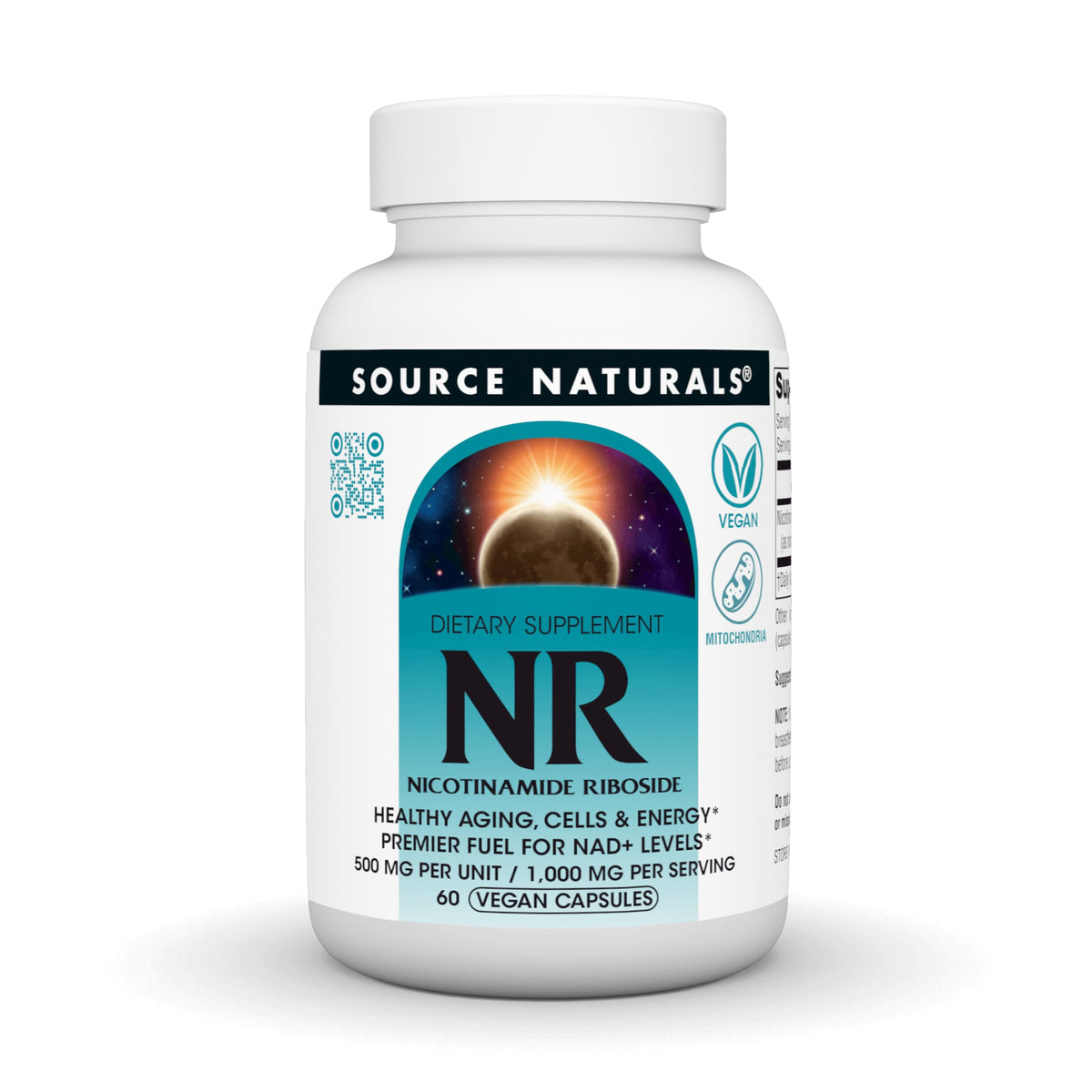 Source Naturals NR Nicotinamide Riboside 1000 mg – 60 Vegan Capsules
