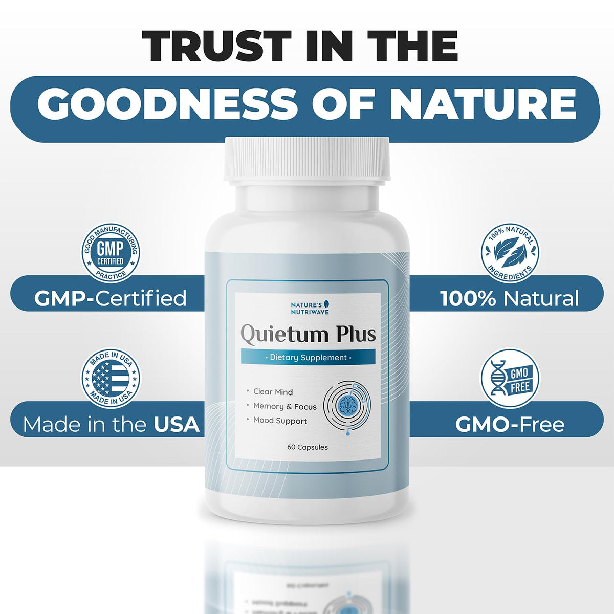 Quietum Plus – Herbal Extract Capsules – 60 Ct, 6 Month Supply