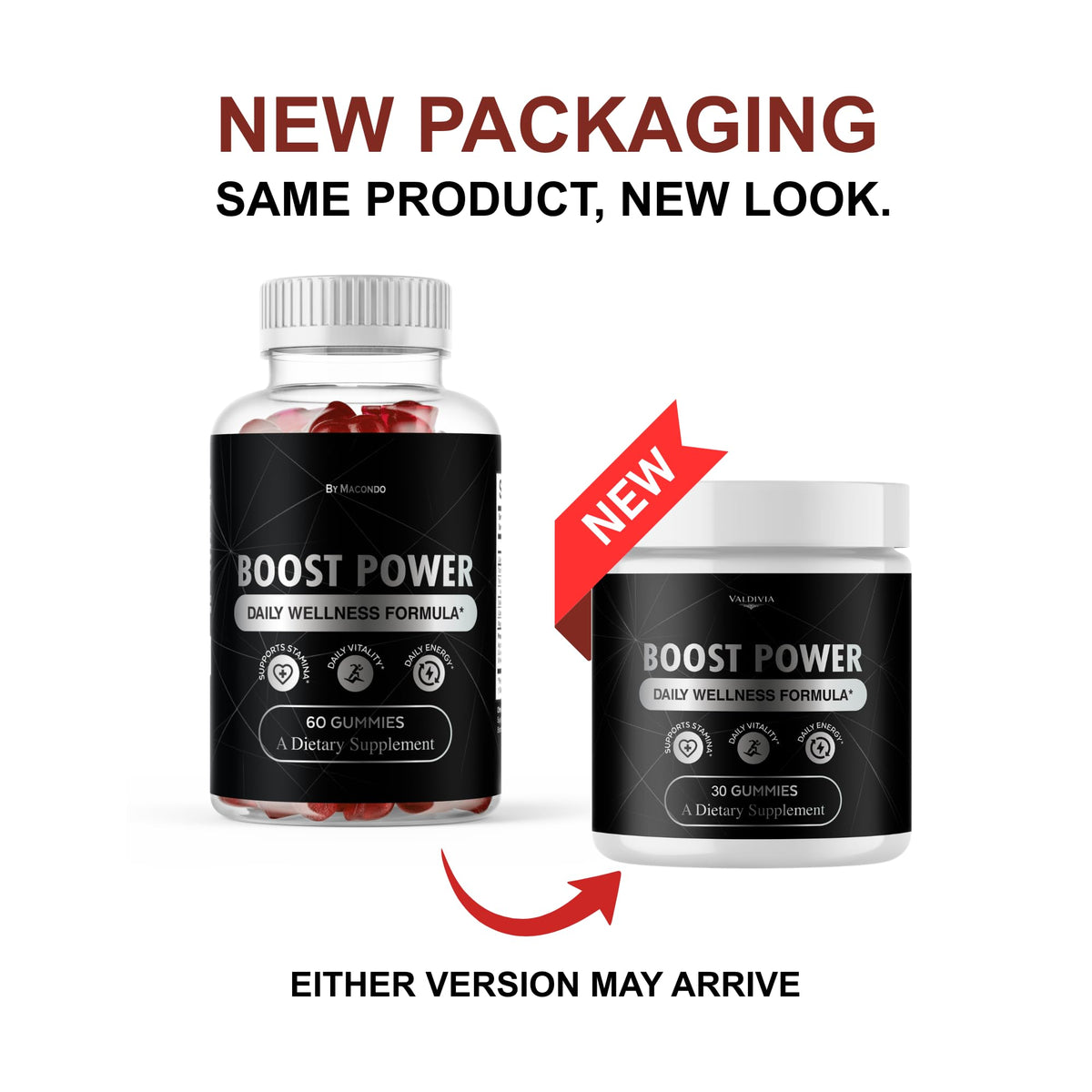 (3 Pack) Boost Power Gummies - Official BoostPower Gummys Advanced Premium Formula Maximum Strength, All Natural Daily JellyLean Vitamins Support for Overall Health & Wellness, 90 Gummies for 3 Months