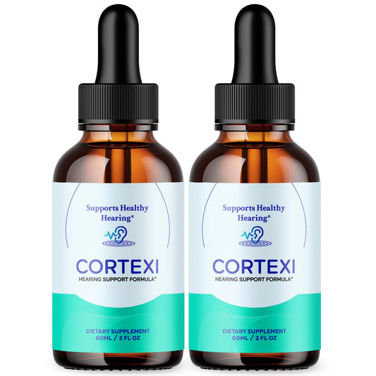 (2 Pack) Cortexi Drops, Cortexi Ear Health Support with All Natural Ingredients, Advanced Formula Health and Wellness Support Supplement with Maximum Strength Multivitamins Support (60 Servings)