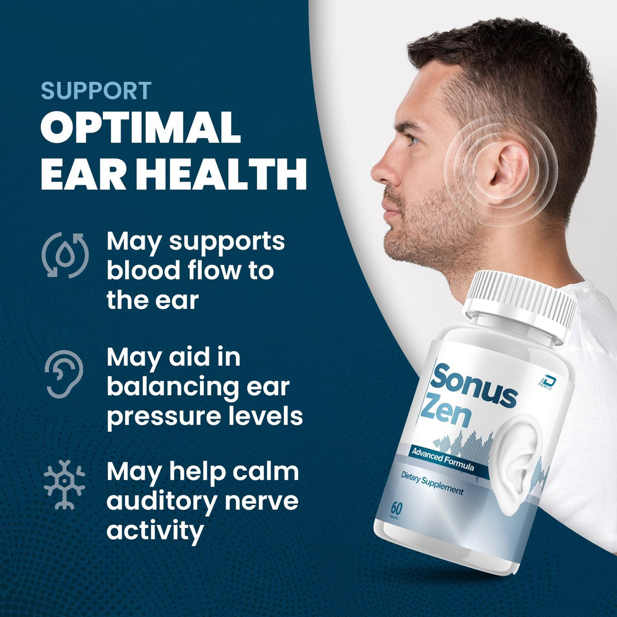 Sonus Zen Ear Support – SonusZen Natural Blend Supplement Advanced Formula Support Reviews (2 Pack - 120 Capsules)