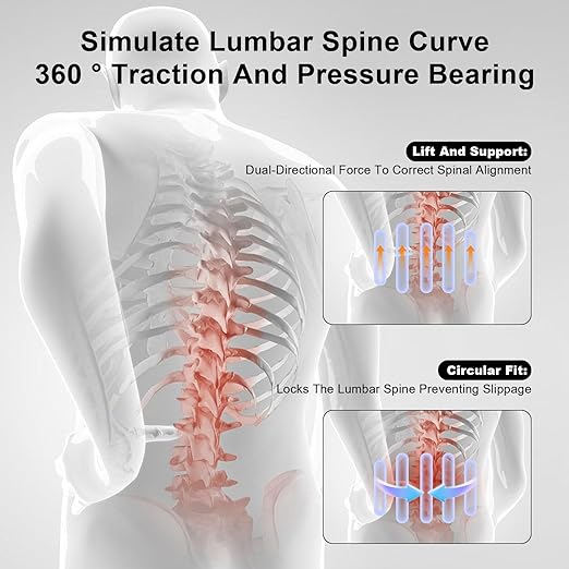 Back Brace for Lower Back Pain Relief with Bionic Support System,Lumbar Support Belt for Men Women,Breathable Mesh with 3D Lumbar Pad for Herniated Disc, Sciatica, Scoliosis(Black，S)